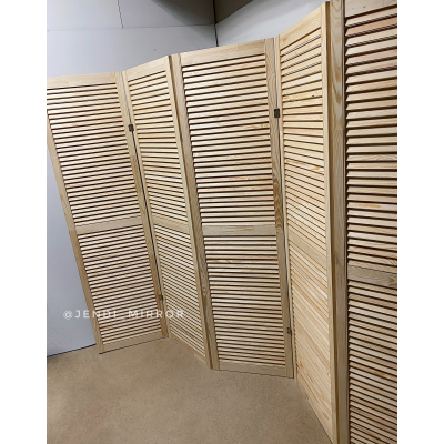 Ширма деревянная из пяти створок JenDi 250x180 Натуральное дерево